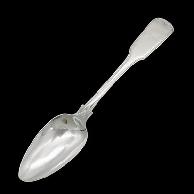 Antique c1850 Wongshing Canton Chinese Export Silver Fiddle Thread Serving Spoon - Image 1 of 4