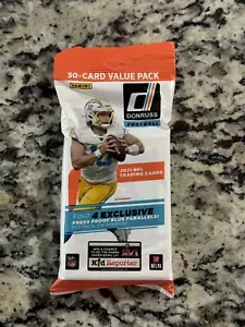 2021 Panini Donruss NFL Football Cello Value Fat Pack - Factory Sealed 30 Cards - Picture 1 of 2