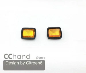 CC HAND Front Turn Signal Light Lamp 1/10 Tamiya CC01 Wrangler with COLOR NO LED - Picture 1 of 3
