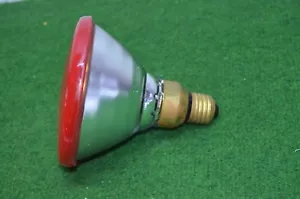 ANCIENNE AMPOULE LAMPE PHILIPS 220 V 80 W COULEUR ROUGE DISCO PAR 38 RAMPE BAL - Imagen 1 de 3