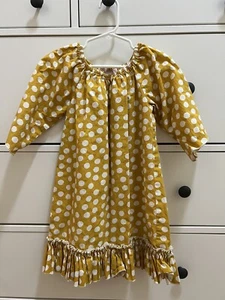 Girls Holiday Dress Or Tunic | Polka Dot Natalie Grant | Size 4T - Picture 1 of 7