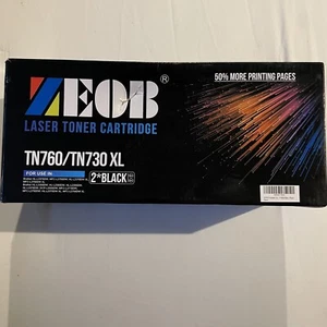 Cartucho de tóner láser Zeob TN760/TN730 XL paquete de 2* Brother HL-L2370DW caducado 9/22 - Imagen 1 de 9