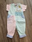 Vintage Baby Outfit New York Kids Pastel 80's Style Outfit  Size 12 Months 