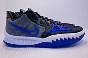 Nike Kyrie Low 4 TB Black Game Royal Blue White Irving DA7803-005 Men's Sz 14 - Picture 1 of 10