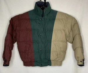 Vintage Gant Men’s Medium M Color Block Down Filled Reversible Puffer Jacket - Picture 1 of 6