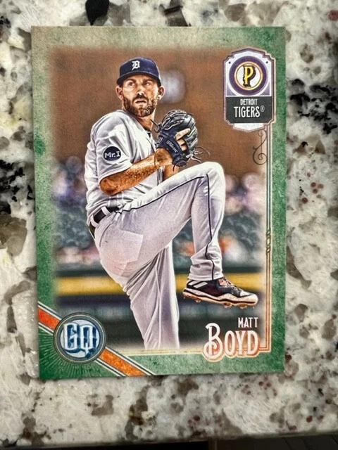 2018 TOPPS GYPSY QUEEN GREEN PARALLEL CARD DETROIT TIGERS MATT BOYD #34 - Image 1 of 1