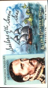 2010 Allen & Ginter Mini Sailors of the Seven Seas Francisco Vasquez de Coronado - Imagen 1 de 2