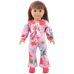 Camisa y pantalones Flower Dance hechos para ropa de muñeca niña americana de 18"" - Imagen 1 de 3