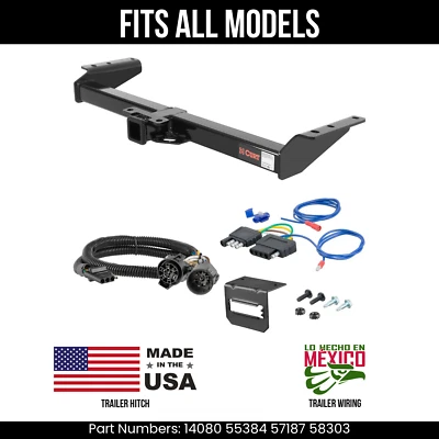 Enganche de remolque para GMC Yukon 01-02 + cableado de 5 pines para todos los modelos Curt 14080 55384 Foto 1 de 4