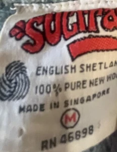 Sultra Vintage English Shetland Wool Sweater Size Medium Classic Cozy - Picture 1 of 8
