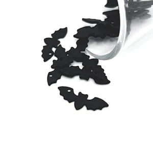 4, 20 o 50 piezas a granel dijes de murciélago esmaltado negro mate - vendedor de EE. UU. - BK1317 - Imagen 1 de 4