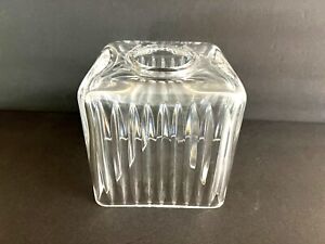 Labrazel Crystal Clear Glass Tissue Box Cover - Made in Italy - No Label
