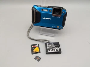 Panasonic Lumix FT5 Full-HD Digitalkamera Wasserdicht Leica blau 32GB geprüft ✅ - Bild 1 von 8