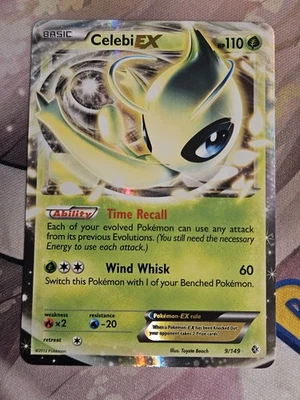 Celebi EX #9/149 Boundaries Crossed Ultra Rare Holo Pokemon TCG NM - Image 1 of 4