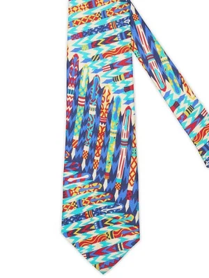 Corbata de seda abstracta azul Missoni NUEVA Foto 1 de 4