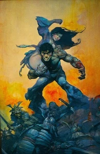 FRAZETTA "THE MUCKER", 11x17" O.O.A.K. IMPRESIÓN FOTOGRÁFICA DEL ÓLEO ORIGINAL, NUEVO, COMO NUEVO - Imagen 1 de 6