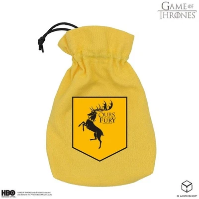 Game Of Thrones Casa Baratheon Bolsa De Dados Por Q-Workshop, Algodón Con Cuerda - Imagen 1 de 4