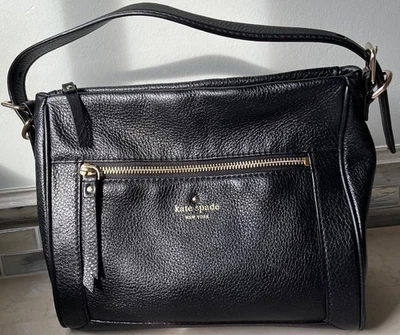 Bolso Harris Kate Spade New York Cuero Guijarro Negro “Cobble Hill” RN0102760 Foto 1 de 4