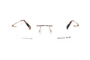 SAVILE ROW ENGLAND SRO 509 201 55x18mm Rimless Eyewear Glasses-New - Picture 1 of 24