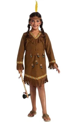 DISFRAZ NATIVO AMERICANO POCAHONTAS NIÑAS INDIAS NIÑO DISFRAZ SEMANA LIBRO Foto 1 de 2