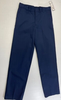 Pantalones de uniforme escolar George Boys mezcla de algodón azul marino oscuro calce recto 16 Foto 1 de 4