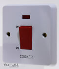 Tenby Glacier 7767/CKR - 45a 1g D/Pole Switch With Small Neon Marked "Cooker"