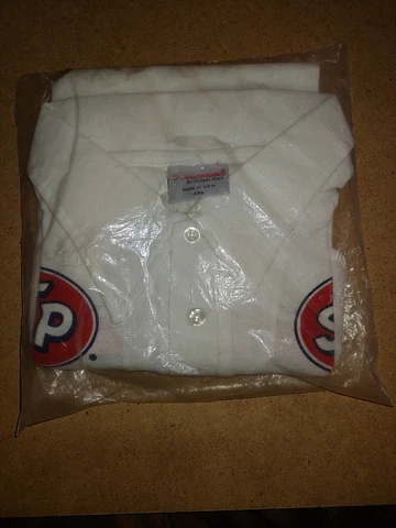 Richard Petty 1984 team issue STP track polo shirt new in bag buddy parrot NOS Cover