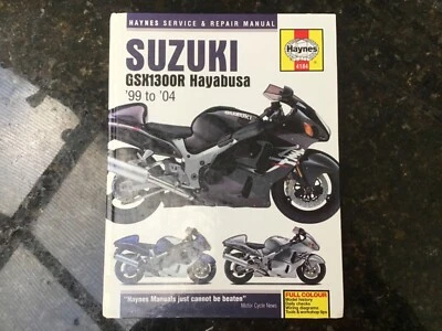 SUZUKI GSX1300R Hayabusa 1999 to 2004 SERVICE REPAIR MANUAL BY HAYNES - Image 1 of 4