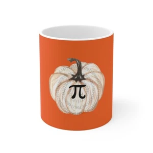  Pumpkin Pi  Holiday Mug Cup Thanksgiving Math Pi Christmas Ceramic Mug 11oz - Picture 1 of 13