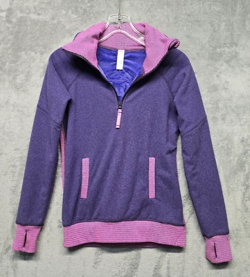 Ivivva Jacket Girls Size 12 Pink Purple Zip Front Athletic Lined Lululemon - Image 1 of 4