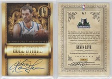 2013-14 Panini Gold Standard Gold Strike Signatures /25 Kevin Love #7 Auto
