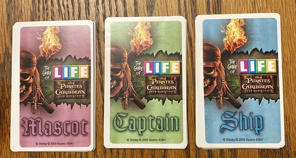 The Game Of Life Pirates Of The Caribbean Replacement  Mascot 8 Captain 8 Ship 9 - Image 1 of 1