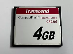 Transcend TS4GCF220I 4 GB Industrial Grade CompactFlash CF Card 220X CF220I SLC - Picture 1 of 5