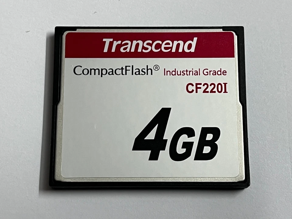 Transcend TS4GCF220I 4 GB Industrial Grade CompactFlash CF Card 220X CF220I SLC - Image 1 of 4