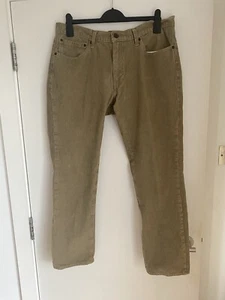 PREMIUM LEVI STRAUSS CORDUROY JEANS 511 LEVI’S STRETCH CORD BEIGE PANTS W36 L30 - Picture 1 of 19