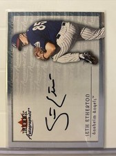 2001 Fleer Showcase Autographics Seth Etherton AUTO