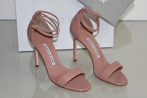 Nuevo Manolo Blahnik Willis Chaos Carne Rosa Sandalias 38 38.5 39 40 41 - Imagen 1 de 44