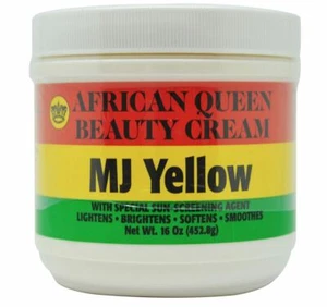 African Queen Beauty Cream MJ Yellow 16 Oz / 452.8 g - Picture 1 of 4