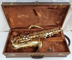 H. COUF (MADE BY KEILWERTH) "SUPERBA 1" PRO Eb ALTO SAXOPHONE R.T.H. HIGH F# KEY - Picture 1 of 23