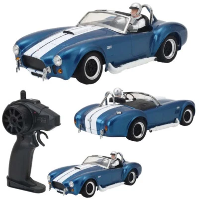 NEW Kyosho FIRST Mini-Z Shelby Cobra 427 S/C RTR Blue/White - Image 1 of 4