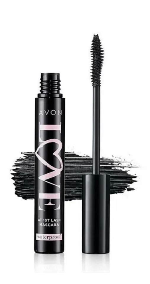 Avon True Color Love at 1st Lash Waterproof Mascara Blackest Black Oil Vitamin E - Image 1 of 1