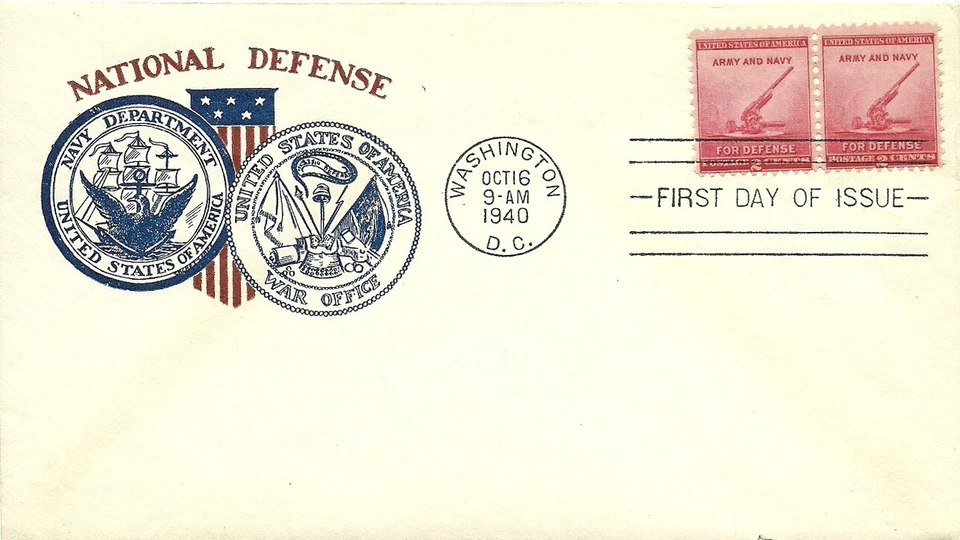 FDC 900 - 2 Cent Defense - 10/16/1940 - Washington, DC - Cachet Craft - Image 1 of 1