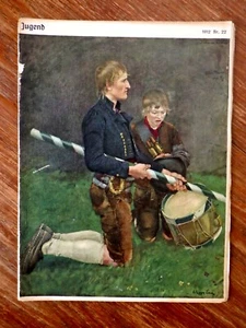 Revue JUGEND Nr 22 (1912) Jugendstil ill. Egger-Lienz - H. Kley - Fritz Erler - Picture 1 of 5