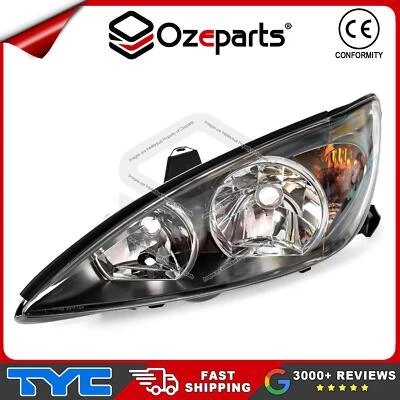 Fits Toyota Camry CV36 Series 1 02~04 LH LHS Left Hand Head Light Lamp Black - Image 1 of 4
