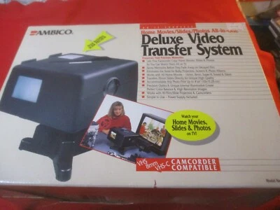 Ambico Deluxe Video Transfer System/ DYI  VHS  8MM VHS- C Model # V-0650. - Image 1 of 3