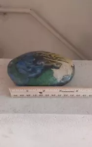 HANDPAINTED MERMAID ON STONE -HEAVY PAPERWEIGHT  - Picture 1 of 6