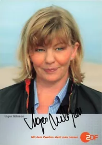 Inger Nilsson UH Pippi Langstrumpf original signiert Autogrammkarte AK 1600 J - Picture 1 of 2