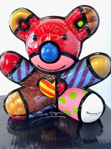 FIGURA DE OSO DE AMOR ROMERO BRITTO CERTIFICADO DE AUTENTICIDAD xxxx/4000 NUEVO - Imagen 1 de 12