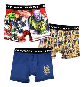 Marvel Avengers Infinity War Boxer Briefs Boys Large 10 Athletic Underwear Gift - Picture 1 of 5