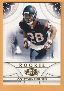 Antwaun Molden Houston Texans 2008 Donruss Threads #156 /999 RC Eastern Kentucky - Picture 1 of 2